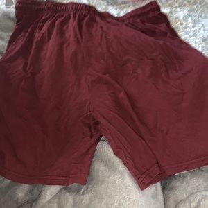 Gym shorts, no tag on them, medium/large